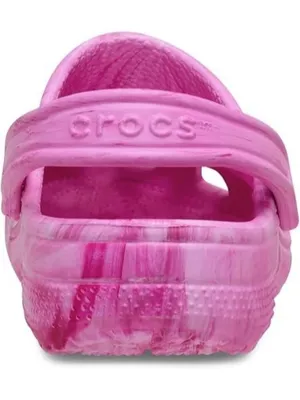 Crocs Unisex Adult Pink Classic Watercolor Marbled Clog US 9 Mens/ 11 Womens NEW thumbnail 2