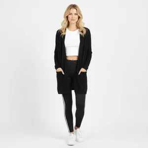 Gymshark Women's Black Knit Oversized Open Front Sweater M thumbnail 6