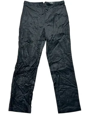 Lulus Pants Sz M Black‎ Velvet Touch Cropped Ankle Pants Indie Alternative thumbnail 1
