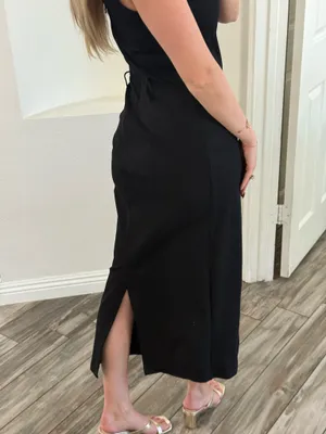 Karen Millen black midi dress  thumbnail 6