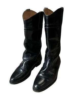 Vintage Longlife Indiana Women's Riding Boot Black Horseback Western thumbnail 1
