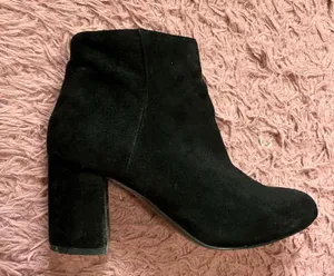 Black Suede Ankle Boots thumbnail 2