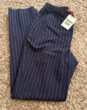 Open edit navy blue pinstripe thumbnail 1