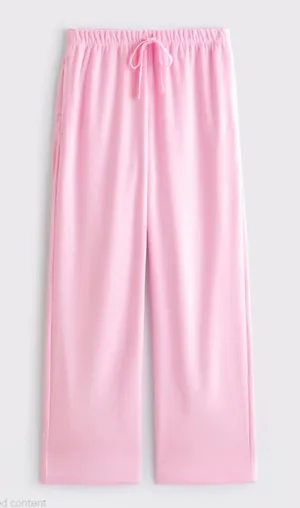 Abercrombie & fitch YPB Restore Wide Leg Pant - Baby Pink - Size S / Short thumbnail 1