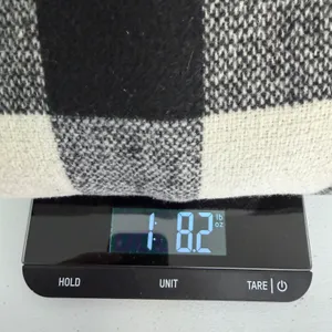 Buffalo Plaid Open Front Cardigan Coat Black‎ White Womens Large Office Preppy thumbnail 13