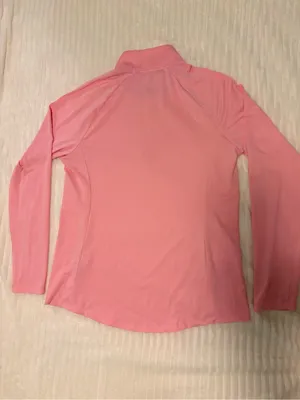 Adidas Golf Women 1/4 Zip UPF50 Shirt Pullover in Light Pink Size M Sporty Golf thumbnail 5