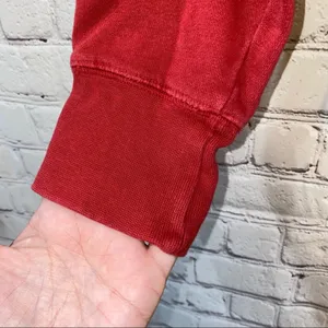 Step‎ Ahead Crimson OU Distressed V Neck Hoodie thumbnail 3