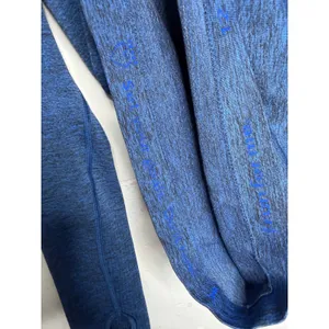 Lululemon heathered blue Swiftly Tech long-sleeve running shirt Size 12 thumbnail 3