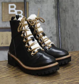 A New Day Womens Leighton Hiking Boots 85973869 Black 5.5M thumbnail 1