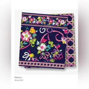 Vera Bradley Ribbons Pattern RETIRED  Mandy Tote/Purse thumbnail 7
