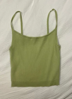 Green LA Hearts Top Crop PacSun thumbnail 1