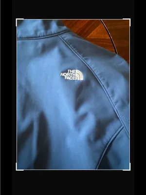 The‎ North Face Navy Blue Softshell Ski Jacket with White Logo thumbnail 3