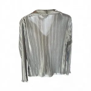 Rachel Zoe Pleated Mettalic Top and Bottom Pants Size Small thumbnail 3