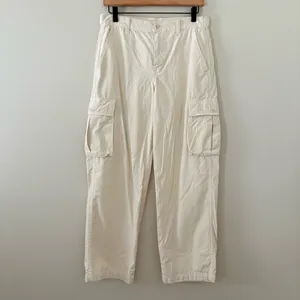 Madewell Garment-Dyed Low-Slung Straight Cargo Pants Cream‎ Vintage Linen 26 thumbnail 4