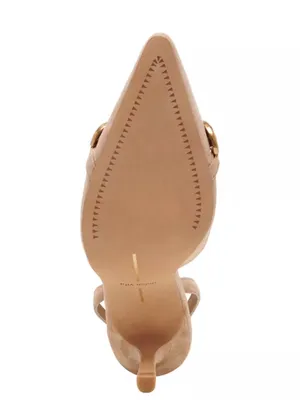 DOLCE VITA Haylee Slingback Pointed Toe Pump suede tan $140 summer 90s party thumbnail 6