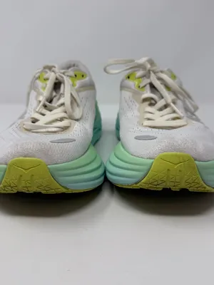 Hoka One One Bondi 8 Running Shoe Women's 6B Blanc de Blanc Sunlit Ocean Walking thumbnail 7