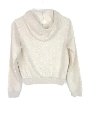 Vitality Cozy Zip Sweatshirt Oat Marl Varsity Hoodie Size 2XS XXS $96 EUC thumbnail 7