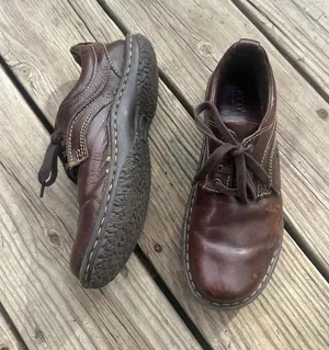 Born Dark Brown Lace Up Leather Oxfords, Size 7 (EU 38) thumbnail 1