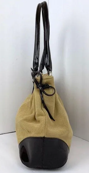 BCBG Suede Leather Tan / Brown Bag thumbnail 5