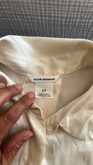 Club Monaco silk top long sleeve thumbnail 7