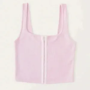 Abercrombie Tank ribbed seamless hook-and-eye corset scuba pastel thumbnail 1