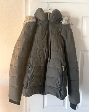 DKNY Olive/Army Green Puffy Coat thumbnail 1