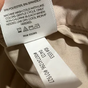 EXPRESS Editor Boot Mid Rise Dress Trouser Pant Size 6 Cream Khaki thumbnail 8