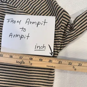 Free People Intimately Size-XS/T Lounge Top Seeing Stripes Cropped Slouch Henley thumbnail 3