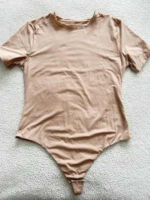 Quince Second Skin T-Shirt Bodysuit Sand Beige Size XL thumbnail 8