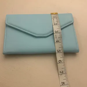 Wallet Light Blue Envelope Clutch by Travel Wallet Zoppen-Great Shape & Clean! thumbnail 7