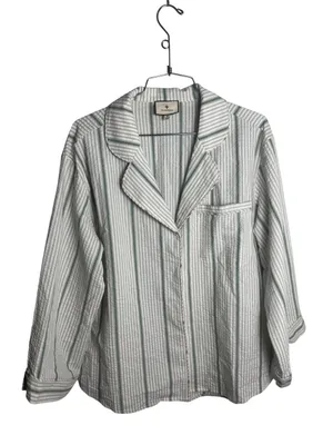 Tuckernuck Mondego Stripe Seersucker Reya Top M NWOT thumbnail 2