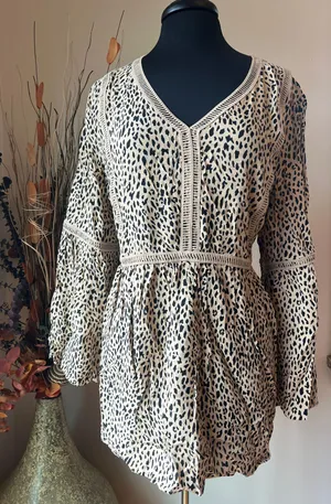 Ladies Plus Size Top Multi thumbnail 1
