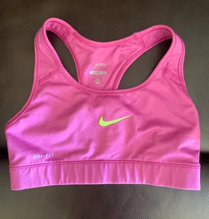 Nike Pro Pink Sports Bra thumbnail 1