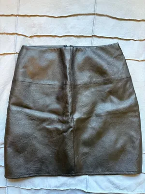 Missguided Leather Mini Skirt Faux thumbnail 1