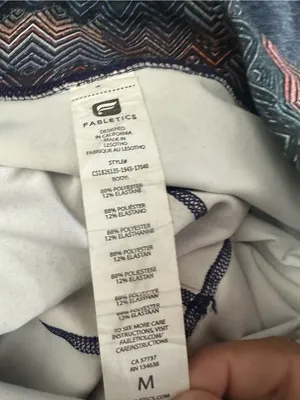 Fabletics High-Waist Zigzag Print Leggings in Blue and Purple Tones thumbnail 4