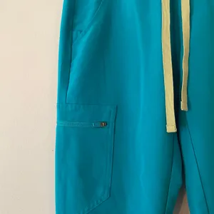 FIGS Teal Blue Zamora Jogger Scrub Pants Regular Rise Uniform Women's size XXS thumbnail 4
