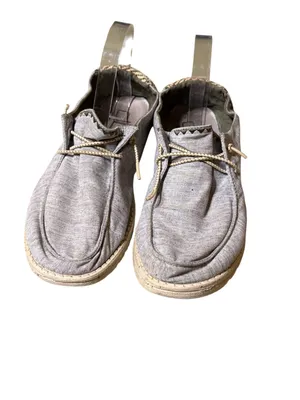 Hey Dude Wendy Chambray Woven Forest River Women's Size 10 Casual Slip On thumbnail 2