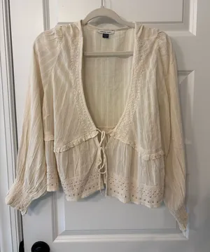 American Eagle Tie-Front Top thumbnail 1