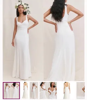 Reformation White Bridal Dress thumbnail 2
