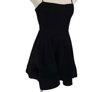 Windsor Womens Crisscross Back Lined Mini Fit & Flare Dress Black Size‎ Small thumbnail 2