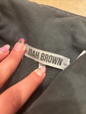 Joah Brown Grey Aspen Half Zip Sweater thumbnail 3