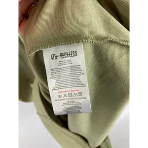 NWT 4TH & RECKLESS Gabriella Shoulder Pad Sleeveless T-shirt Dress In Sage Small thumbnail 4