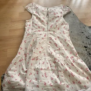 FREE PEOPLE NWOT‎ White Beasley Mini Dress Floral Heart Print Size Small thumbnail 12