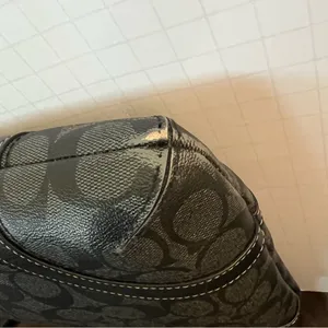 Coach F18926 Black Signature Jacquard Crossbody Bag‎ - Zip Closure thumbnail 2