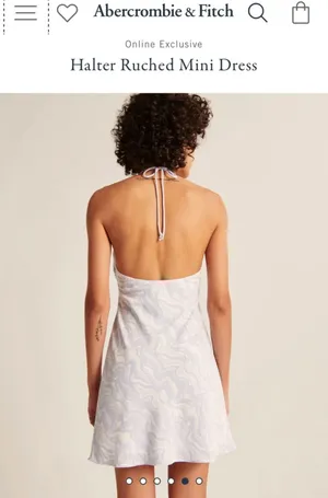 Abercrombie Halter Ruched Mini Dress thumbnail 4