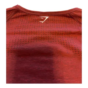 Vital Seamless 2.0 Crop Top Brick Red Marl thumbnail 5