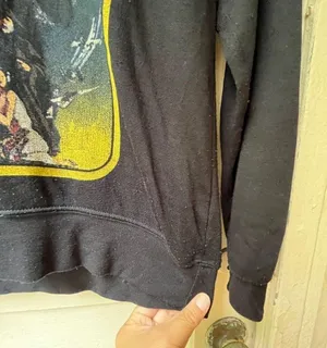 Vintage 80s Black Lucas film Star Wars darth vader crew neck oversize sweater S thumbnail 5