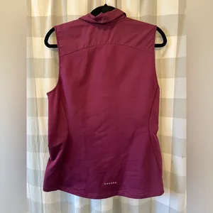 Nike Women's Quilted Plum Sleeveless Vest with White Swoosh thumbnail 4