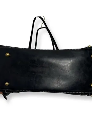 Vintage Large Coach Black Gallery Tote thumbnail 6