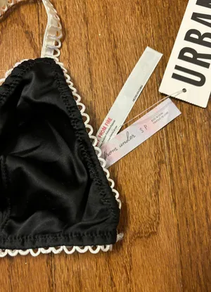 Urban Outfitters NWT Out From Under Christy About Time Satin Triangle Bra thumbnail 4
